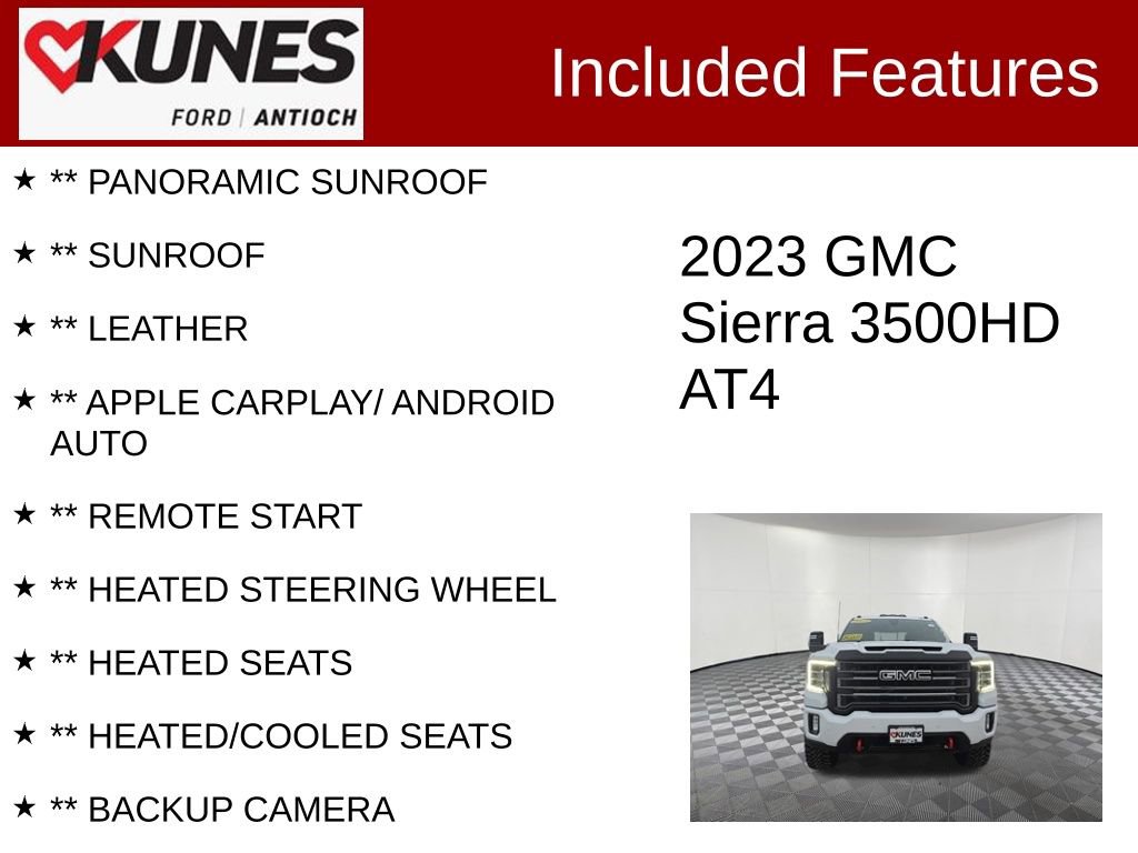 Used 2023 GMC Sierra 3500 AT4 w/ AT4 Premium Plus Package image 3