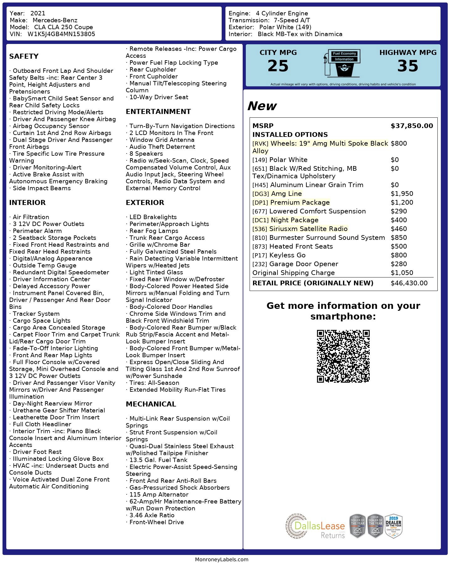 Used 2021 Mercedes-Benz CLA 250 image 3