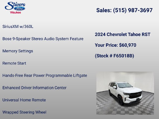 Used 2024 Chevrolet Tahoe RST w/ Sport Performance Package AWD/4WD image 33