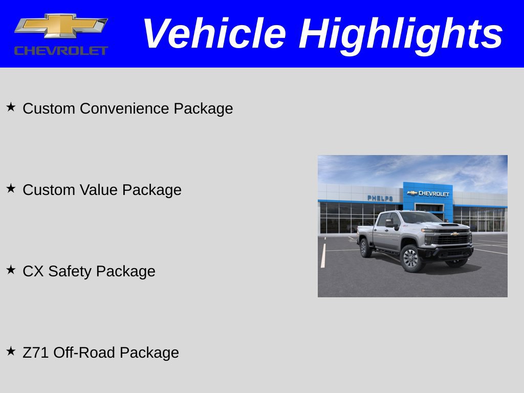 New 2026 Chevrolet Silverado 2500 Custom w/ Custom Value Package AWD/4WD image 2
