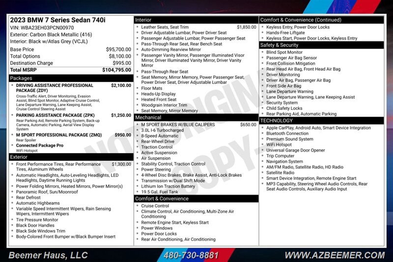 Used 2023 BMW 740i RWD image 3