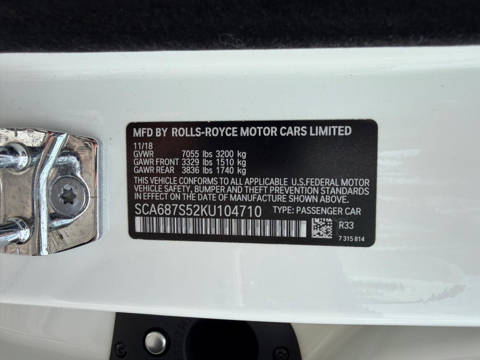 Used 2019 Rolls-Royce Phantom Sedan RWD image 69