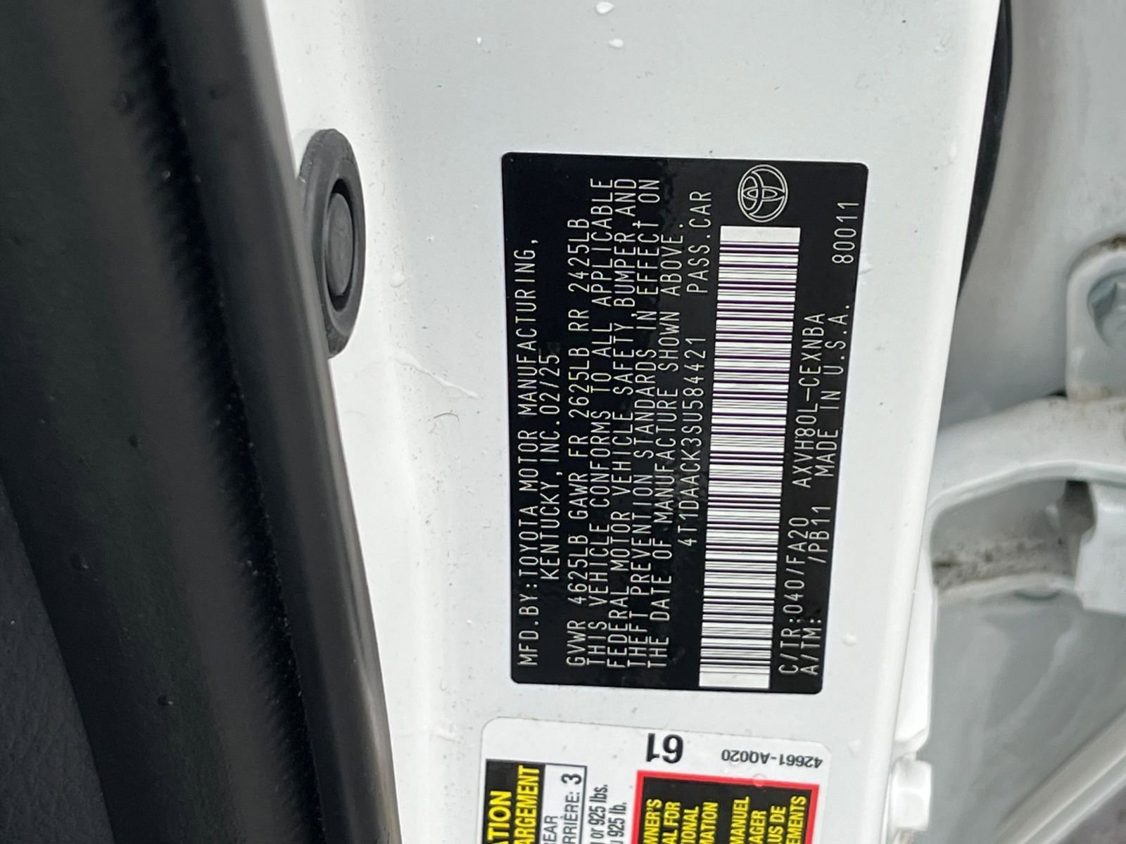 Used 2025 Toyota Camry LE FWD image 28