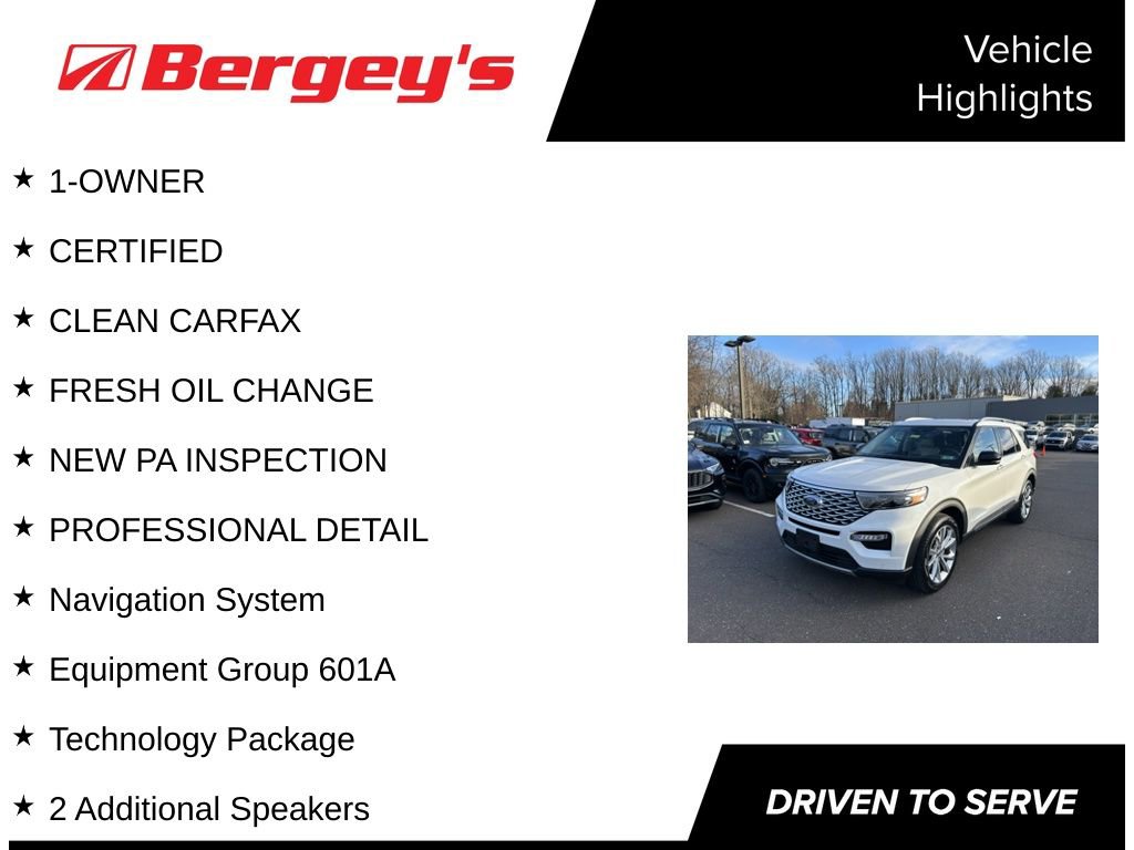 Certified 2022 Ford Explorer Platinum w/ Equipment Group 601A image 5