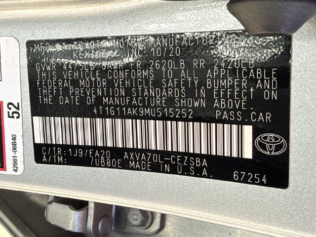 Used 2021 Toyota Camry SE FWD image 25