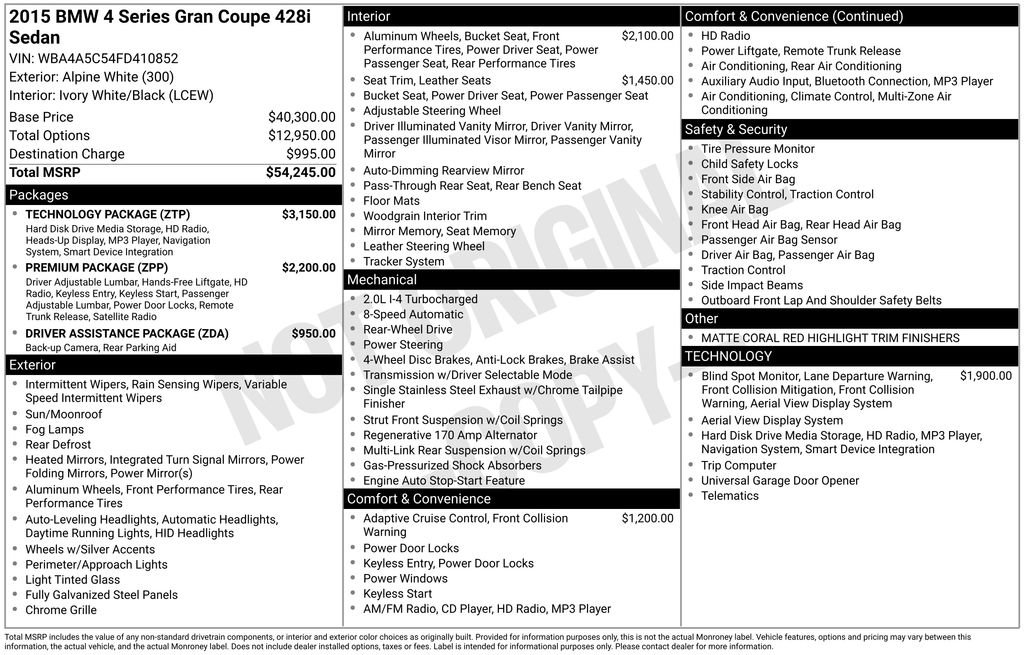 Used 2015 BMW 428i Gran Coupe image 5