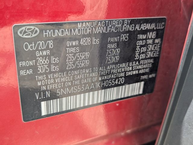 Used 2019 Hyundai Santa Fe SEL w/ Cargo Package FWD image 11