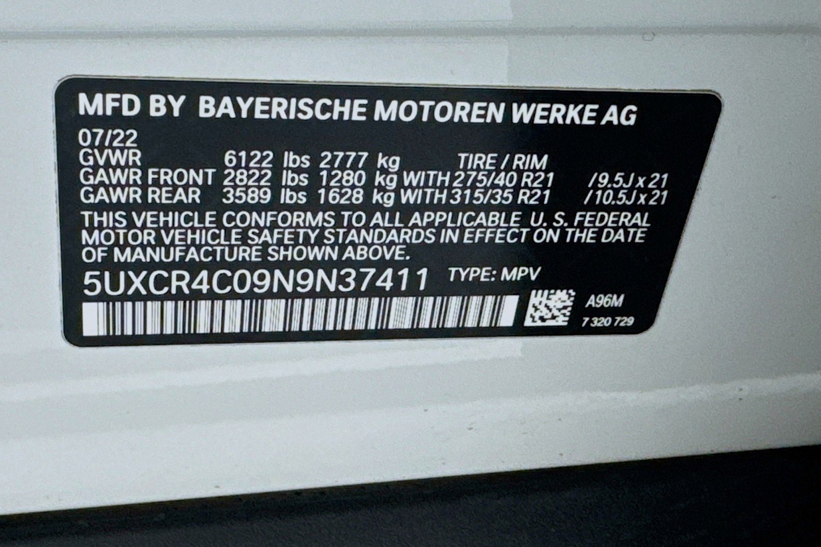 Used 2022 BMW X5 sDrive40i w/ Parking Assistance Package RWD image 24
