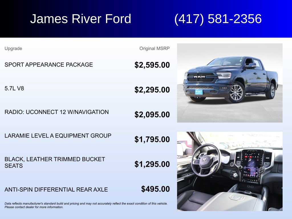 Used 2021 RAM 1500 Laramie w/ Sport Appearance Package image 5