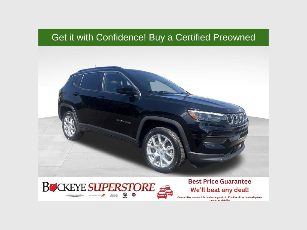 Certified 2023 Jeep Compass Latitude w/ Sun and Sound Group AWD/4WD 360° Tour