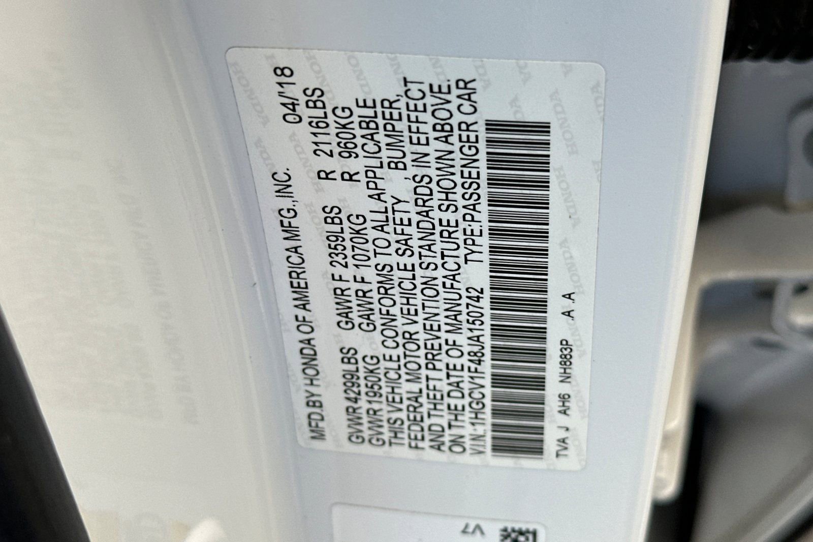 Used 2018 Honda Accord EX image 28