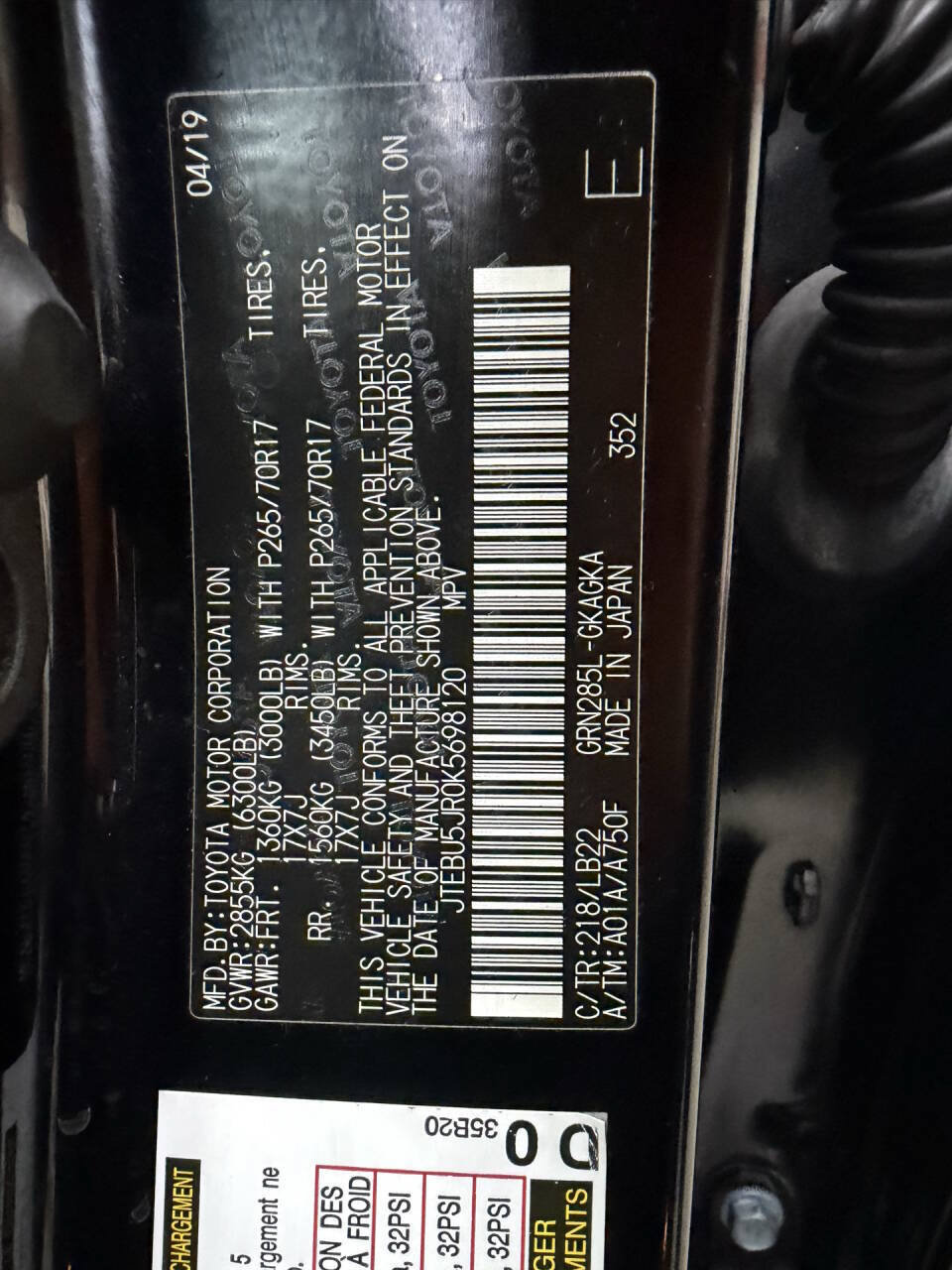 Used 2019 Toyota 4Runner SR5 Premium AWD/4WD image 31
