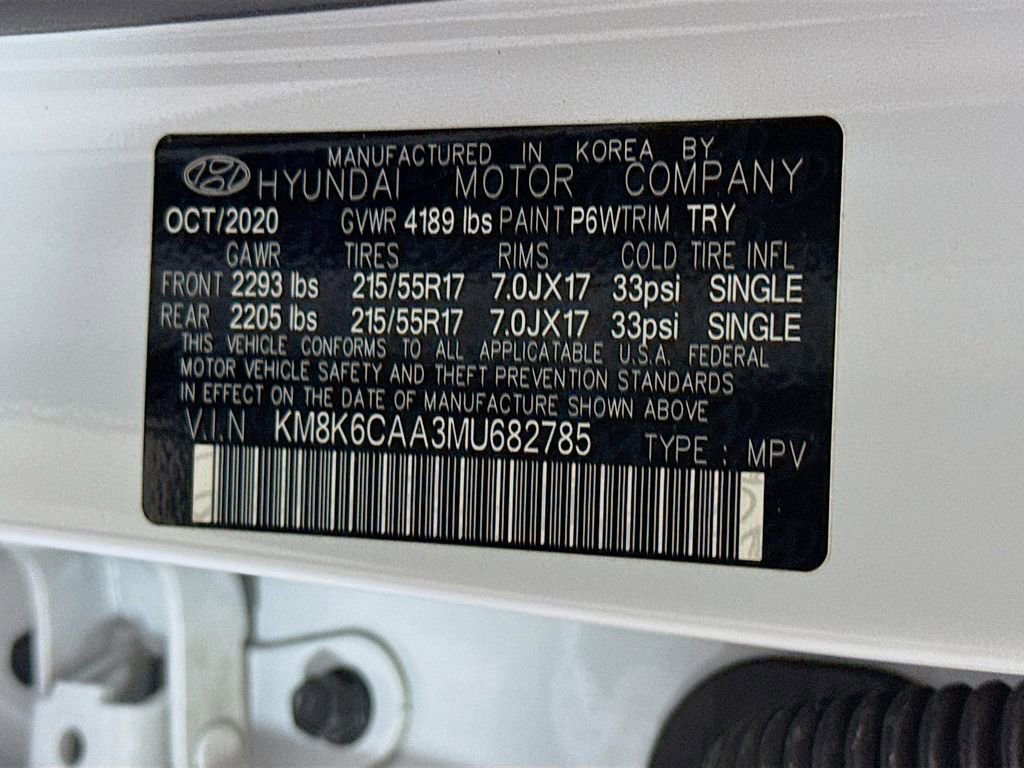 Certified 2021 Hyundai Kona SEL Plus AWD/4WD image 37