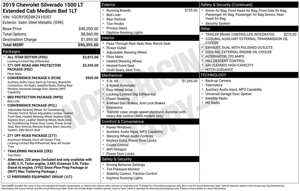 Used 2019 Chevrolet Silverado 1500 LT w/ All-Star Edition AWD/4WD image 38