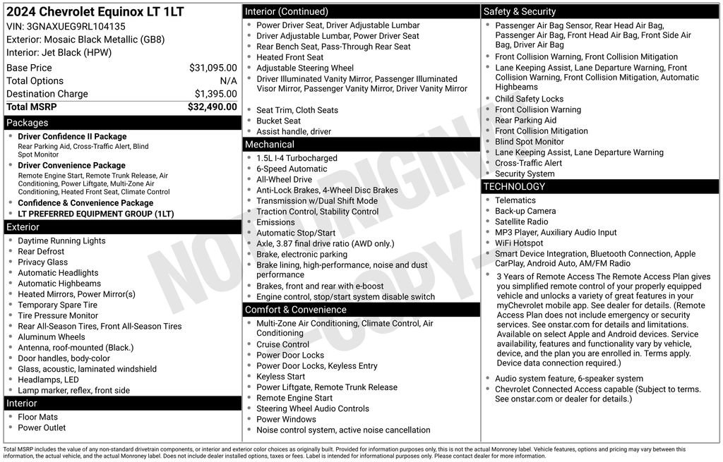 Used 2024 Chevrolet Equinox LT AWD/4WD image 4