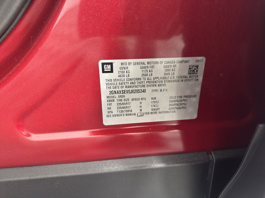 Used 2018 Chevrolet Equinox LT AWD/4WD image 13