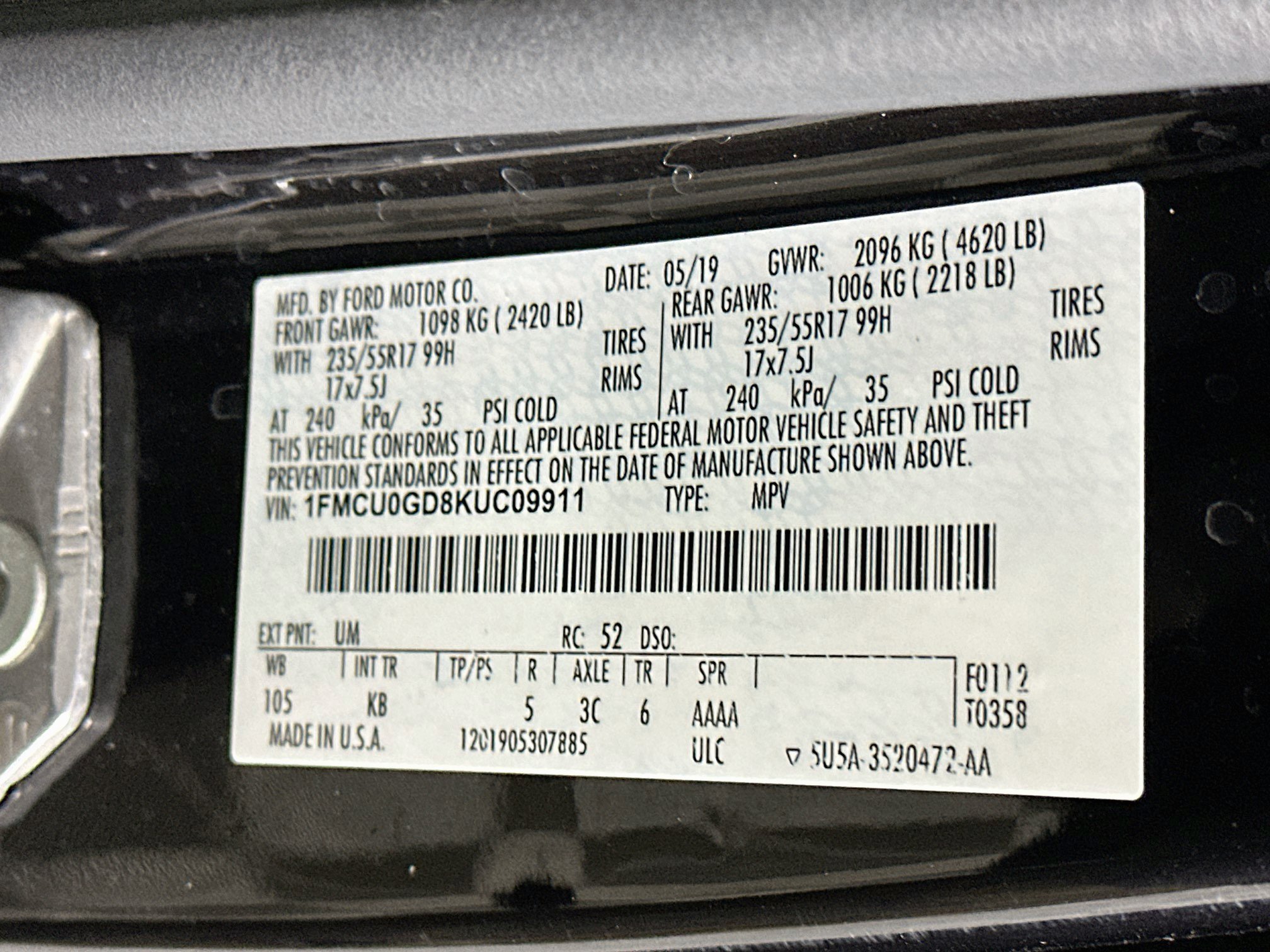 Used 2019 Ford Escape SE FWD image 12