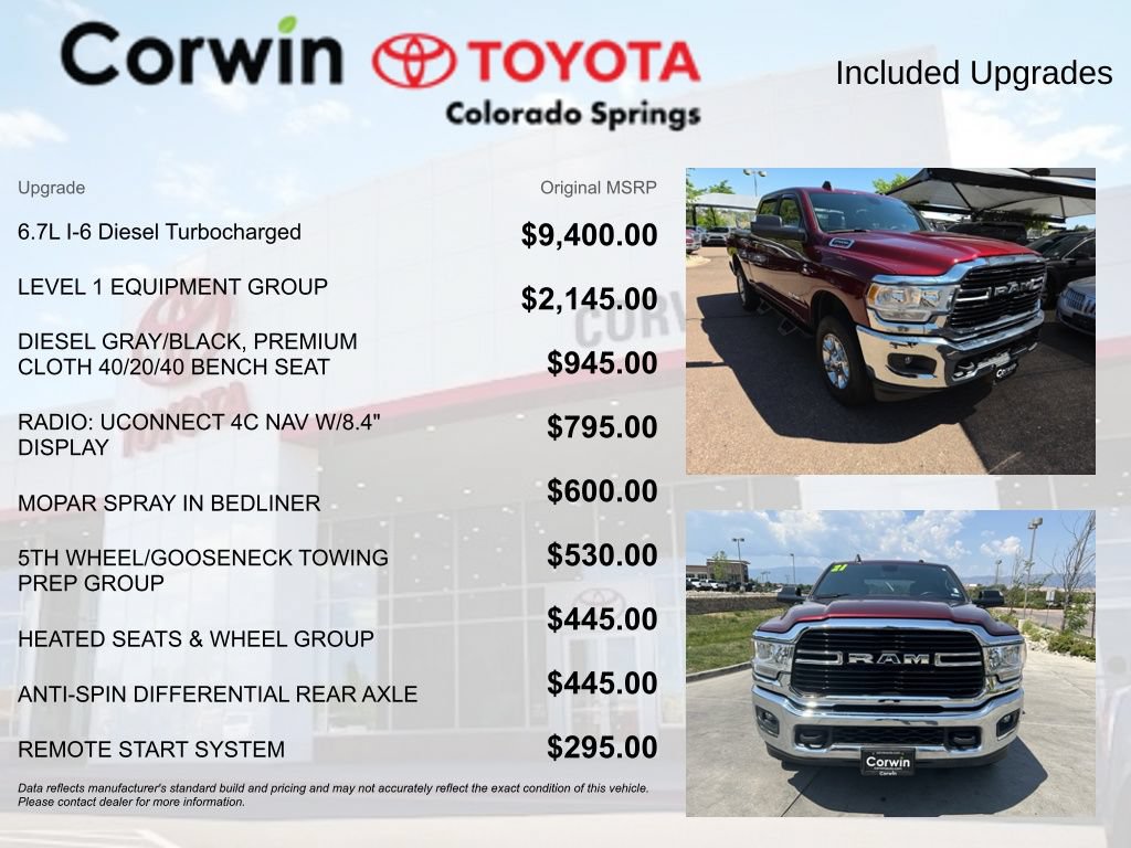 Used 2021 RAM 2500 Big Horn w/ Level 1 Equipment Group AWD/4WD image 4