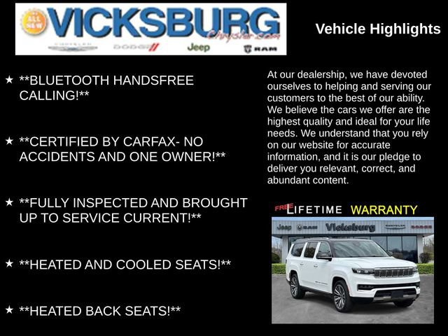 Used 2024 Jeep Grand Wagoneer L Series III AWD/4WD image 13