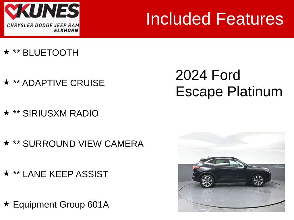 Used 2024 Ford Escape Platinum AWD/4WD image 4