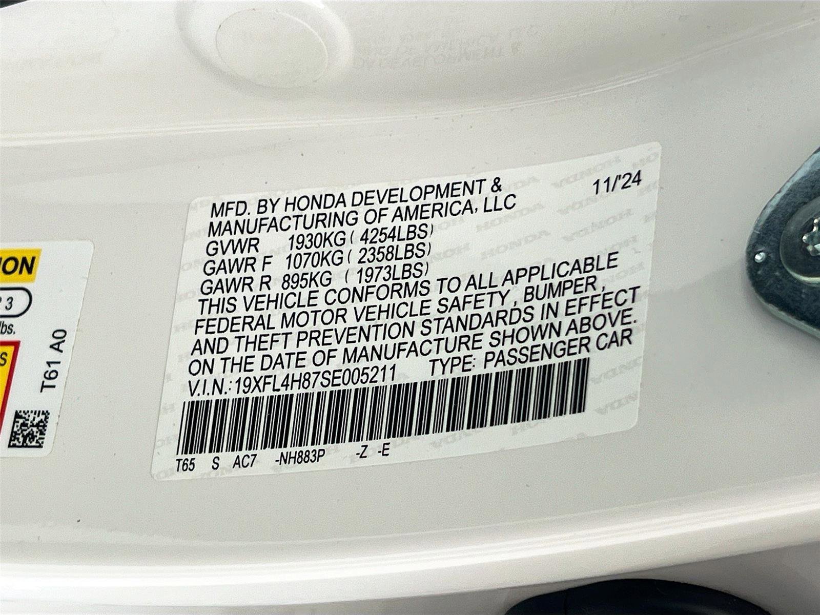 Certified 2025 Honda Civic Sport image 30