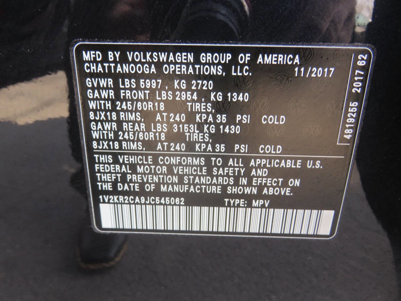 Used 2018 Volkswagen Atlas SE image 40