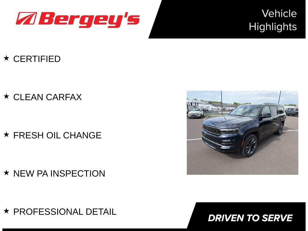 Certified 2025 Jeep Grand Wagoneer L Series III w/ Rear Seat Video Group 1 AWD/4WD image 5