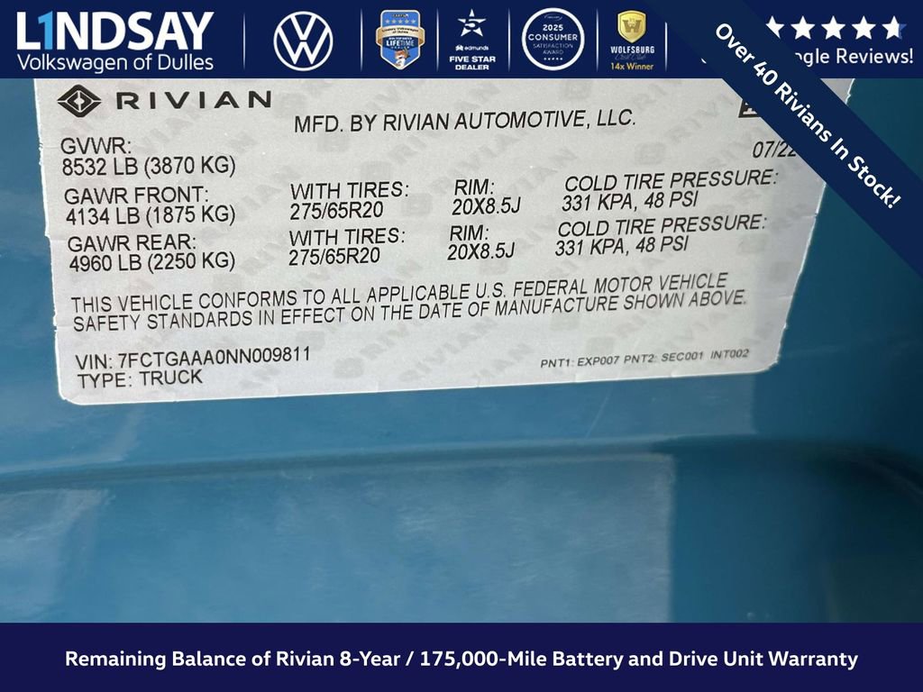 Used 2022 Rivian R1T Adventure image 26