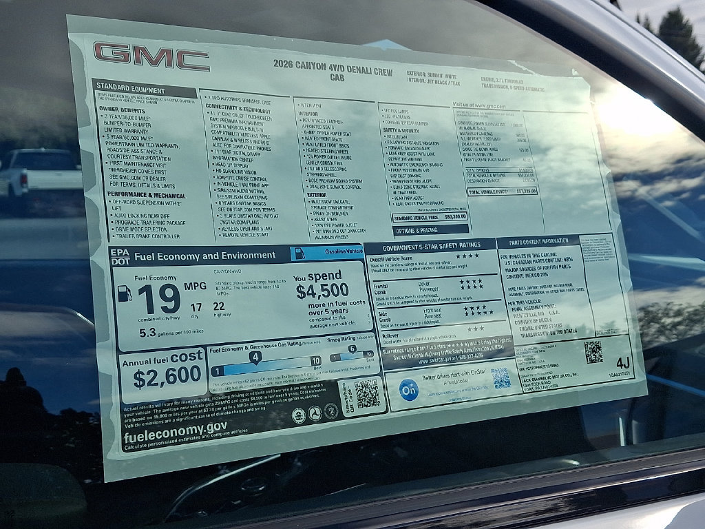 New 2026 GMC Canyon Denali AWD/4WD image 3