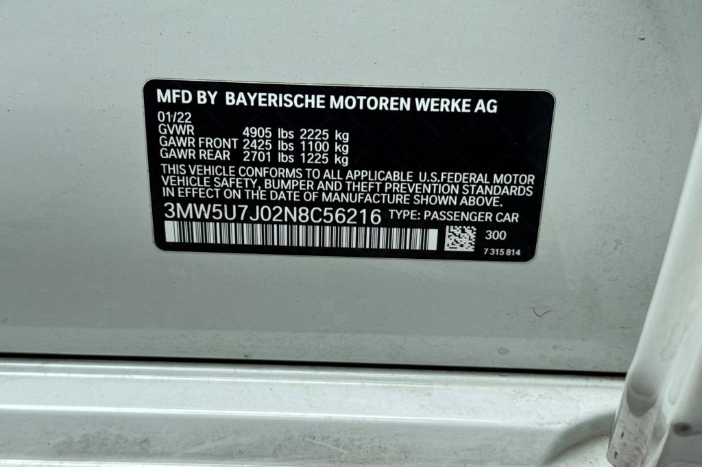 Used 2022 BMW M340i w/ Driving Assistance Package RWD image 34