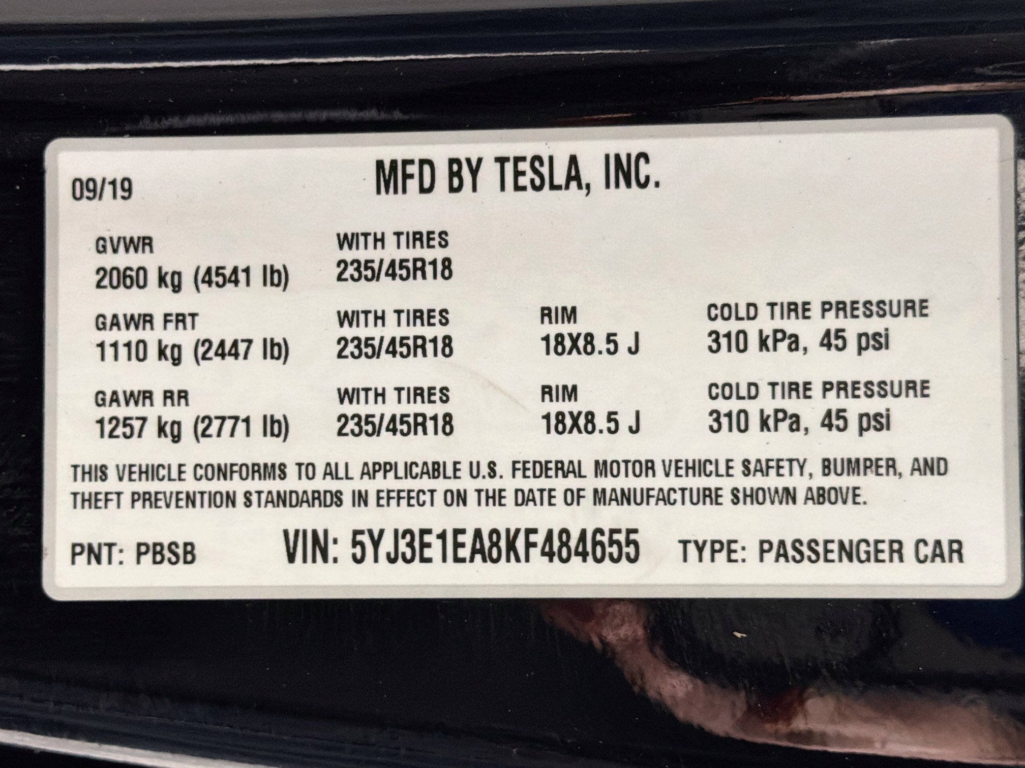Used 2019 Tesla Model 3 Standard Range RWD image 12