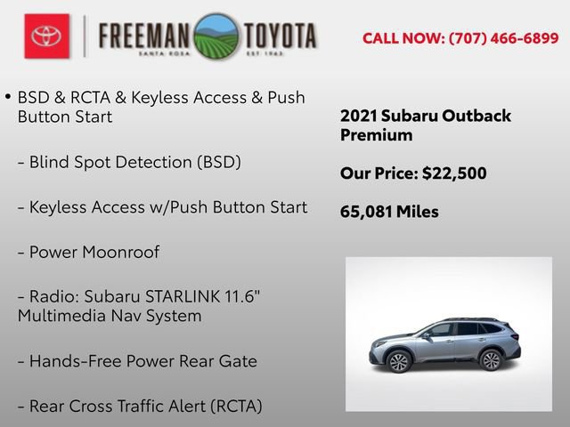Used 2021 Subaru Outback Premium w/ Popular Package #1 image 5