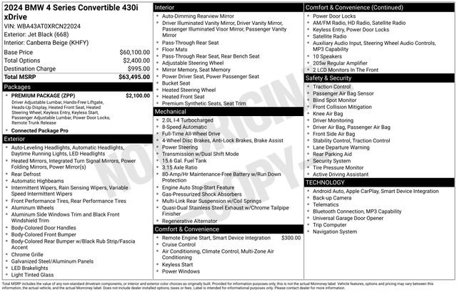 Used 2024 BMW 430i xDrive 430i xDrive w/ Premium Package image 31