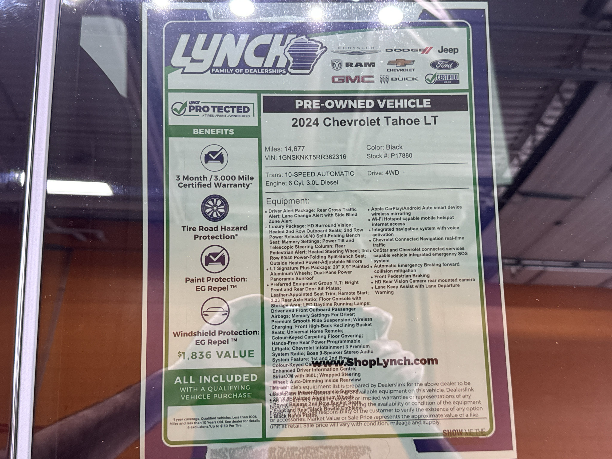 Used 2024 Chevrolet Tahoe LT w/ LT Signature Plus Package AWD/4WD image 40