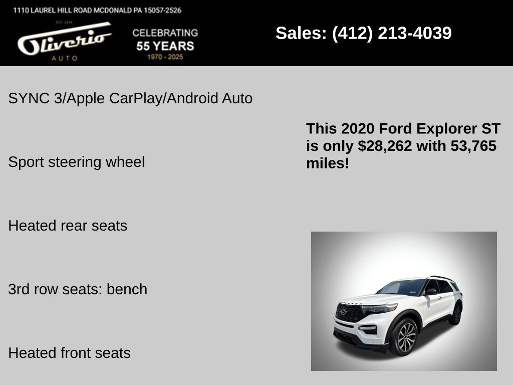 Used 2020 Ford Explorer ST w/ Premium Technology Package AWD/4WD image 16