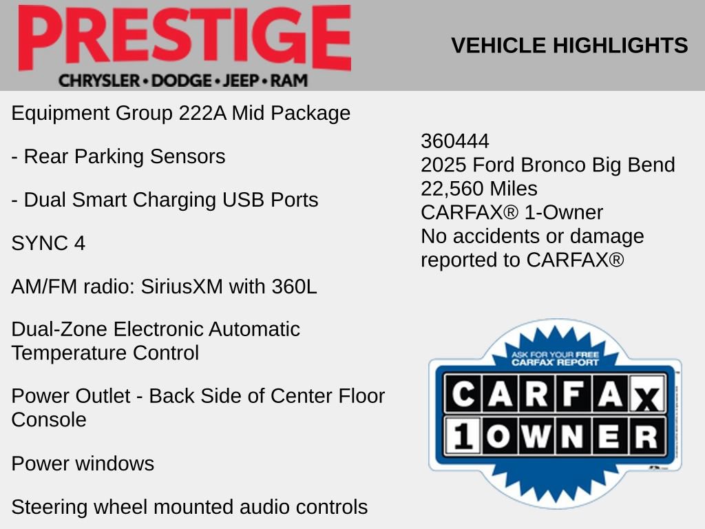 Used 2025 Ford Bronco Big Bend AWD/4WD image 4