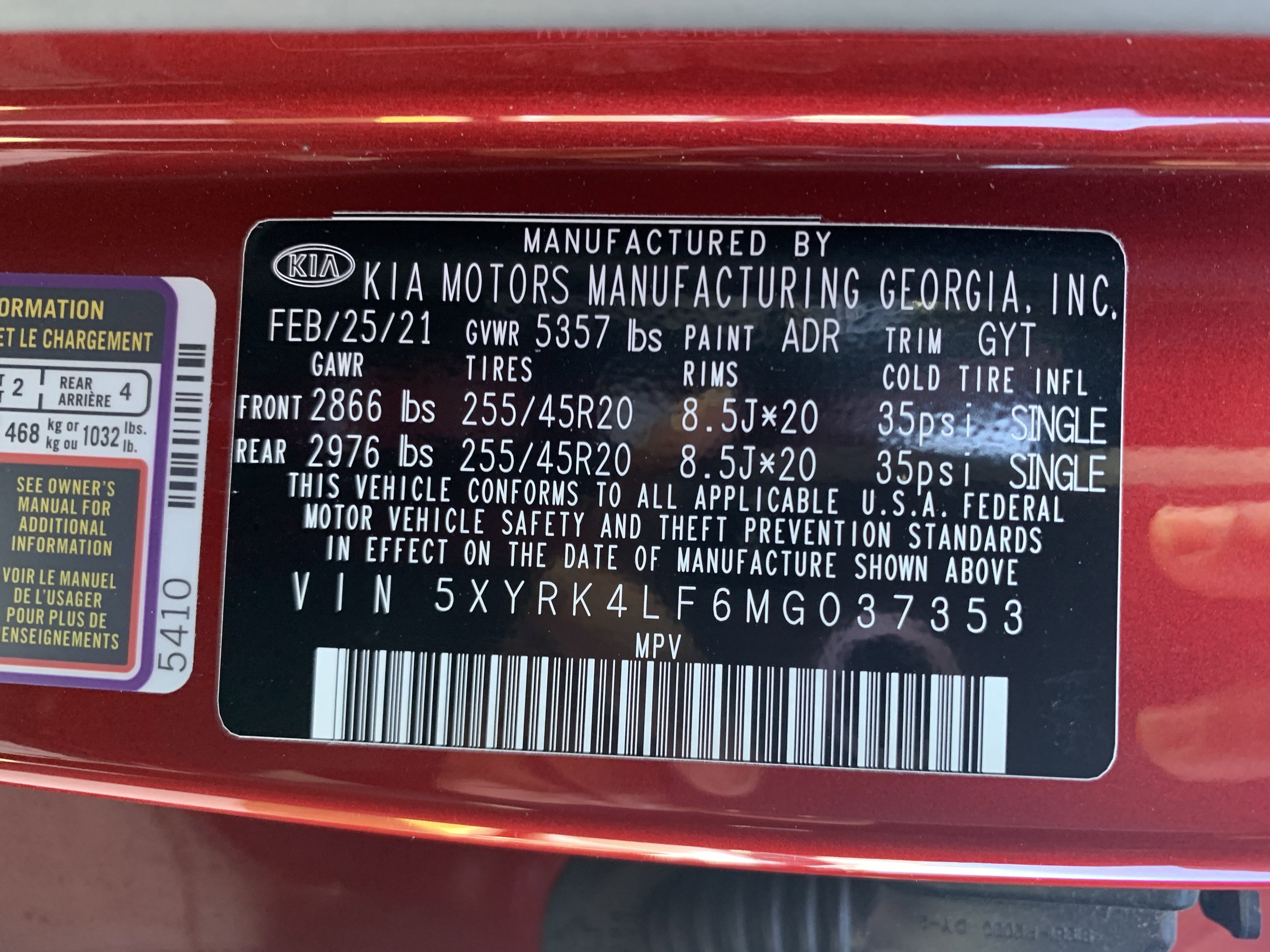 Used 2021 Kia Sorento SX image 36