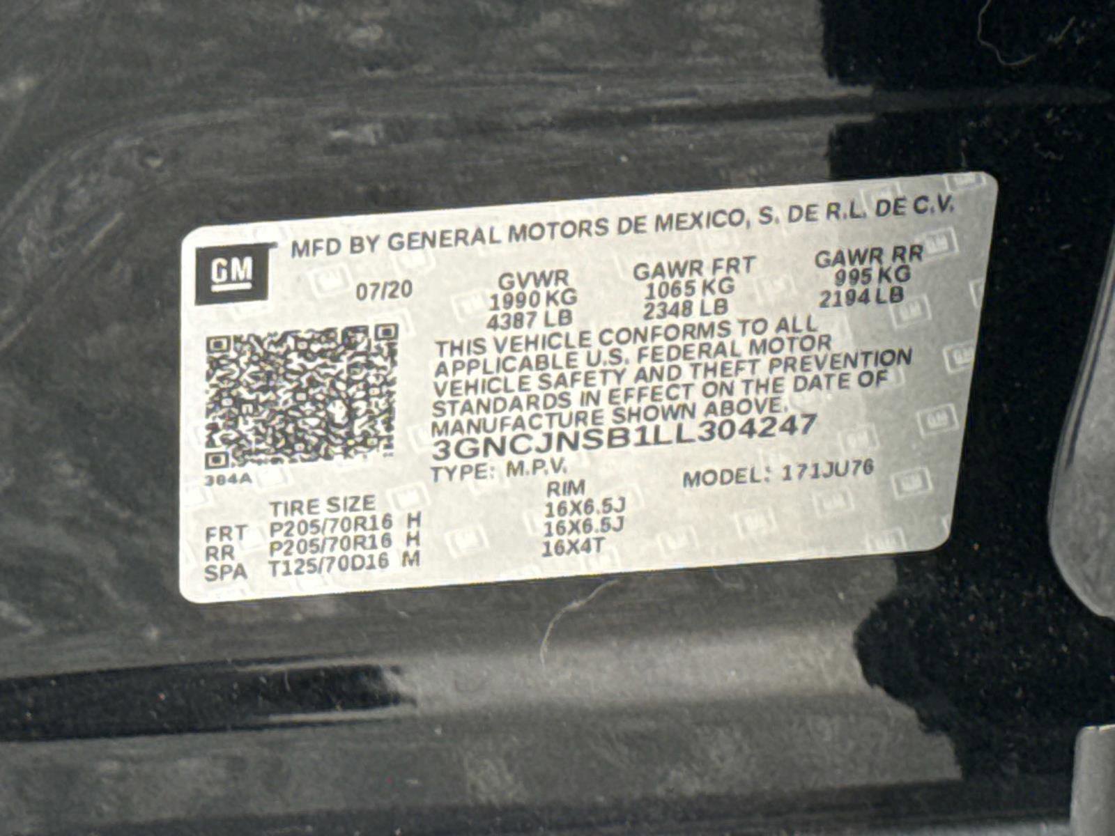 Used 2020 Chevrolet Trax LS w/ Tint and Cruise Package image 30