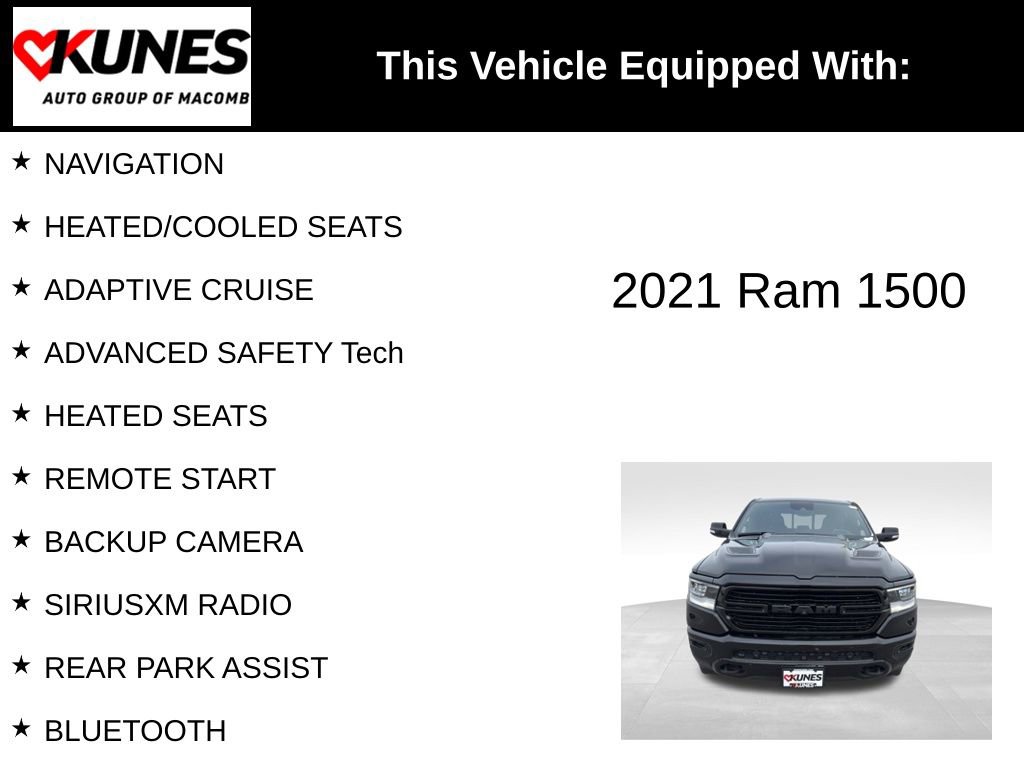 Used 2021 RAM 1500 Laramie w/ Night Edition image 3