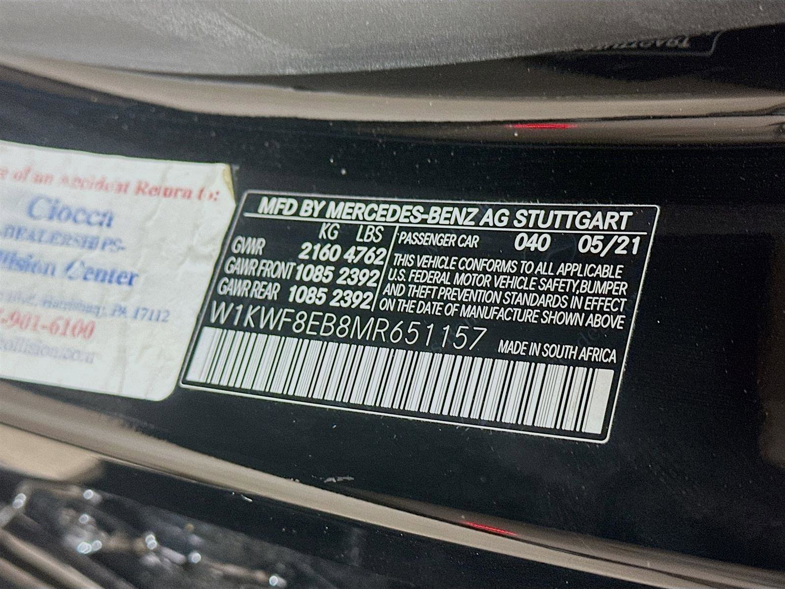 Certified 2021 Mercedes-Benz C 300 4MATIC Sedan w/ Premium Package image 6