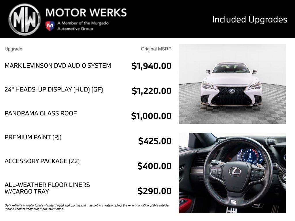Used 2021 Lexus LS 500 F Sport w/ Accessory Package (Z2) image 4