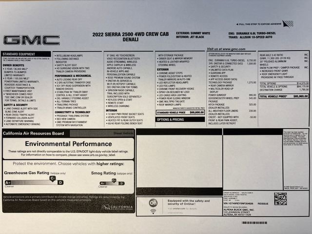 Used 2022 GMC Sierra 2500 Denali w/ Technology Package image 77