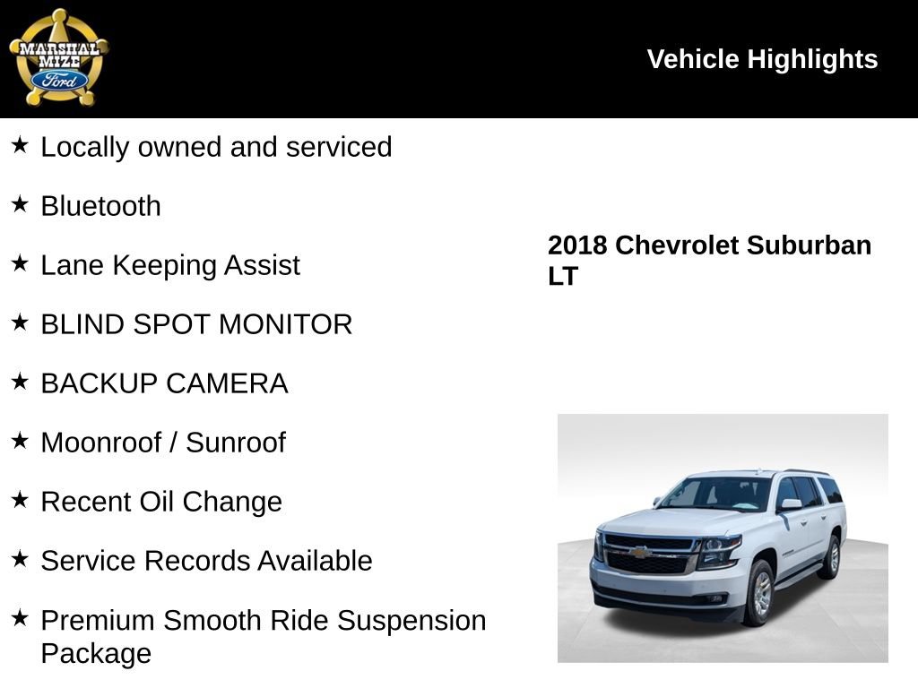 Used 2018 Chevrolet Suburban LT RWD image 2
