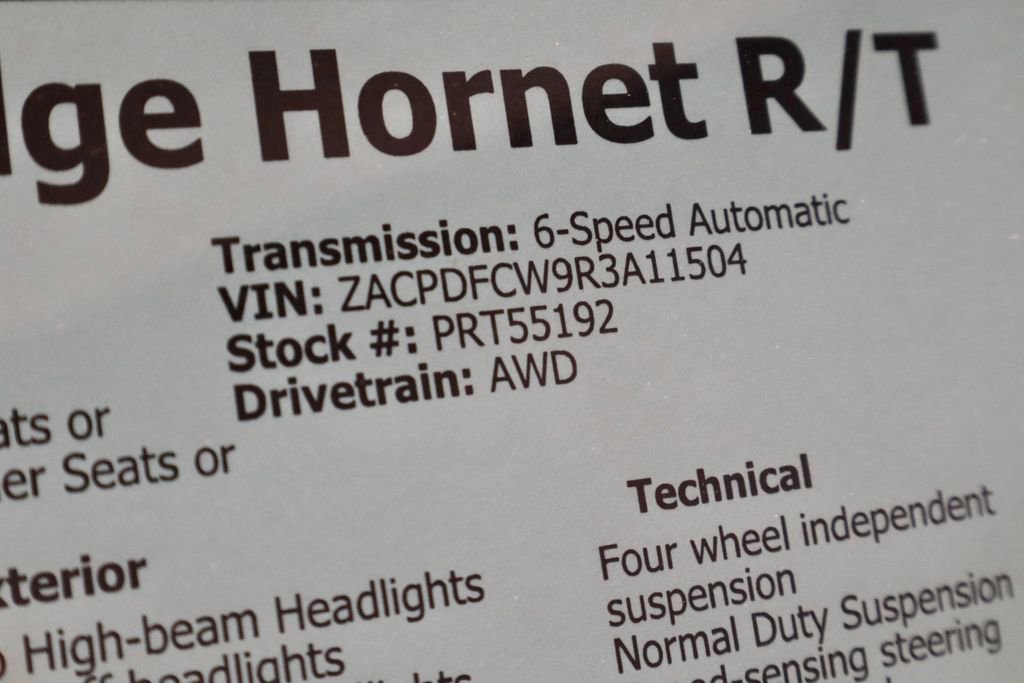 Used 2024 Dodge Hornet R/T w/ R/T Blacktop Package image 36