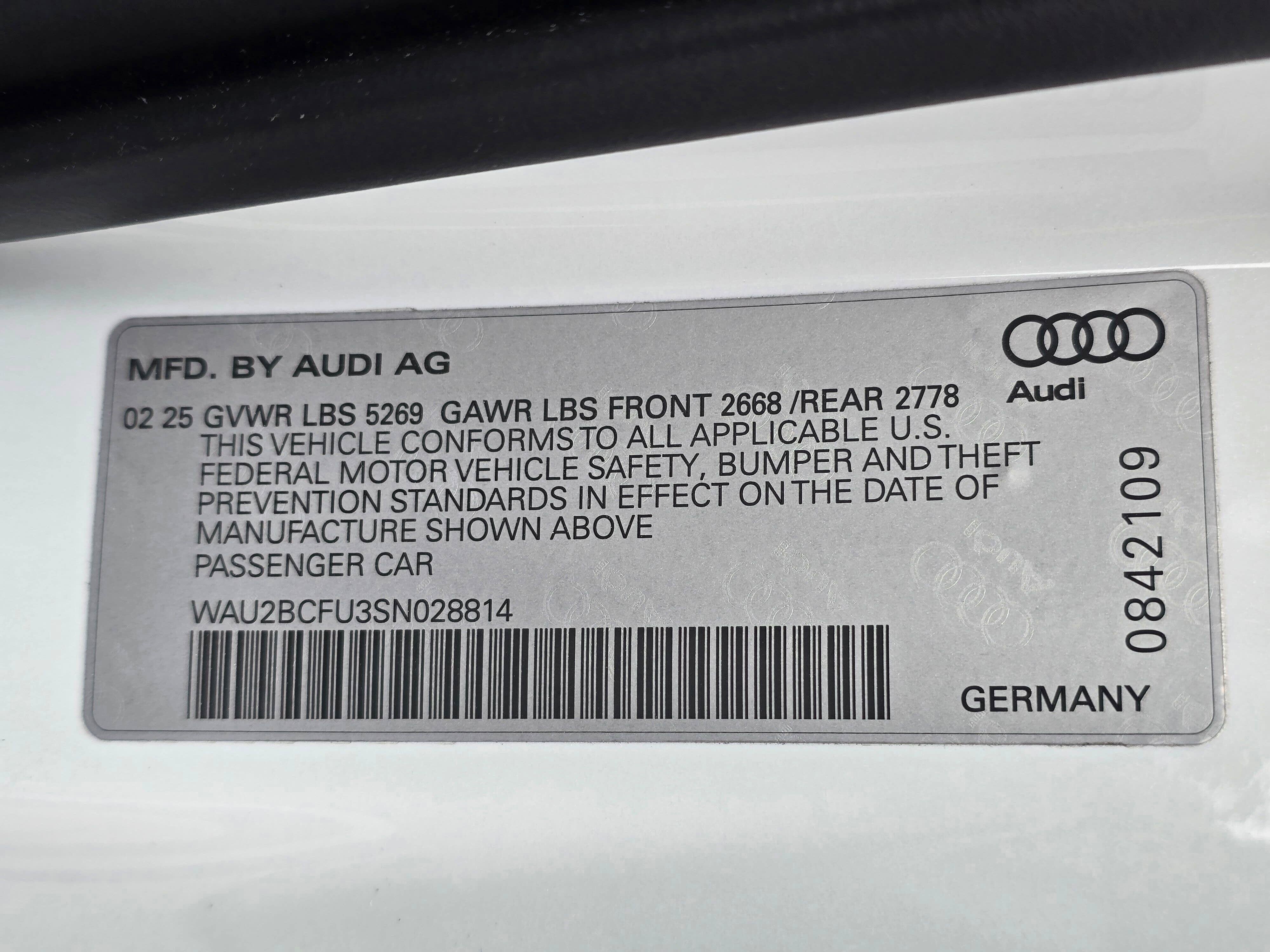 Certified 2025 Audi A5 2.0T Premium Plus w/ Premium Plus AWD/4WD image 30