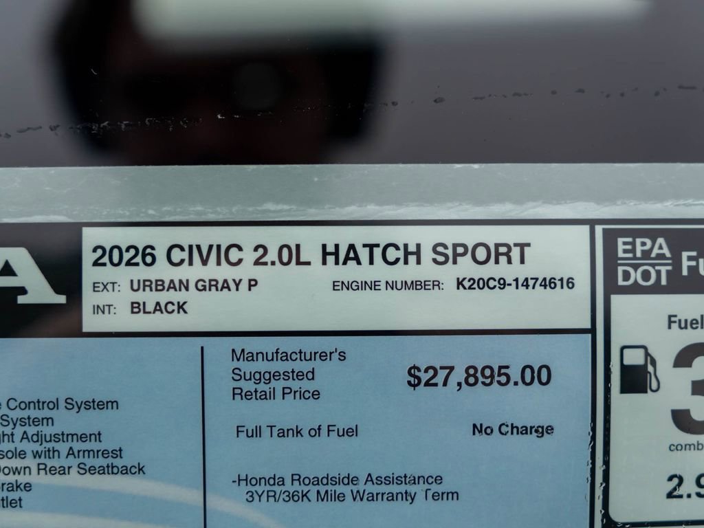 New 2026 Honda Civic Sport image 29