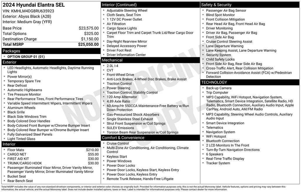 Certified 2024 Hyundai Elantra SEL FWD image 30