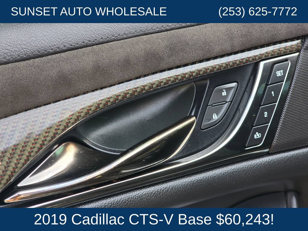Used 2019 Cadillac CTS V w/ Carbon Fiber Package RWD image 23