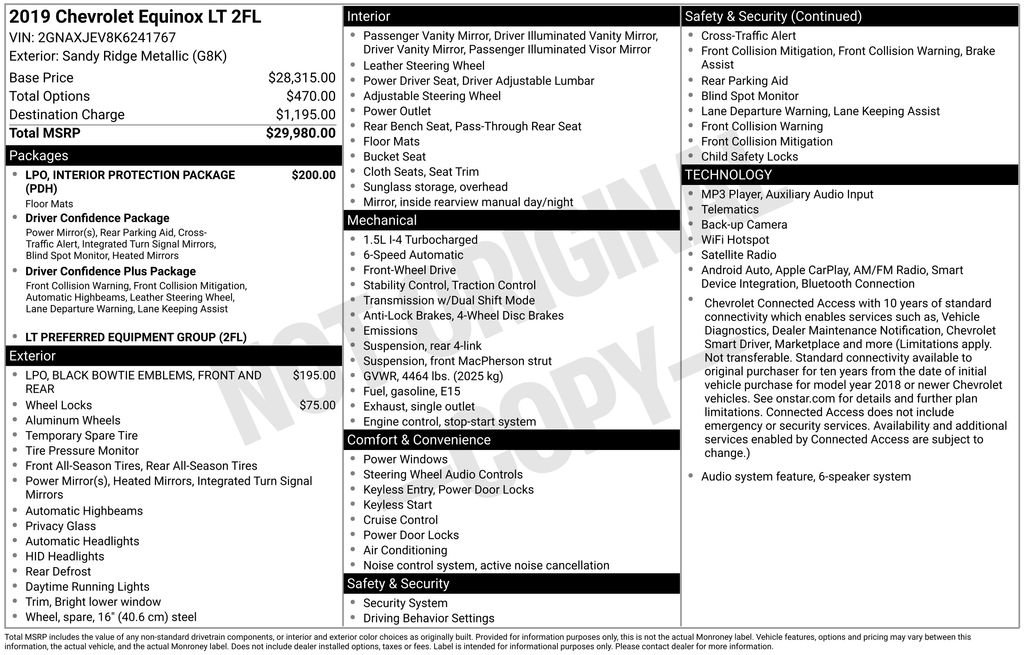 Used 2019 Chevrolet Equinox LT FWD image 4