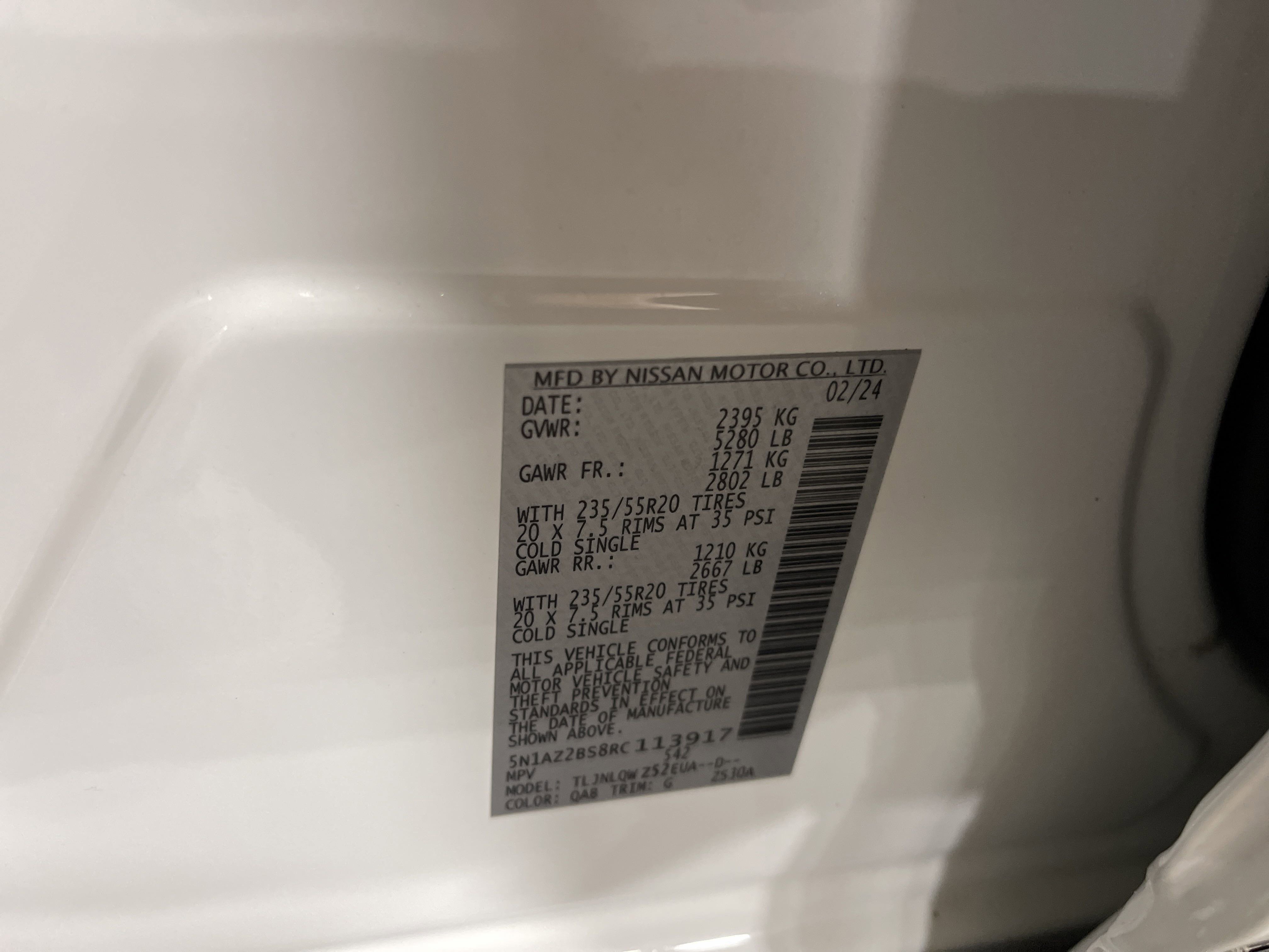 Used 2024 Nissan Murano SV w/ SV Midnight Edition Package image 27